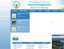 Tablet Screenshot of karongi.gov.rw